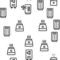Air Purifier Devices Vector Seamless Pattern