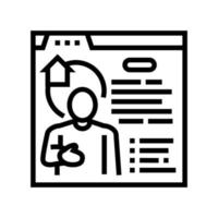 realtor services line icon vector illustration