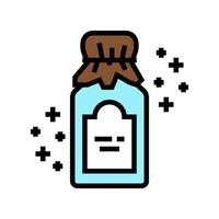 dry glass bottle phytotherapy color icon vector illustration