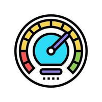 speed optimize color icon vector illustration