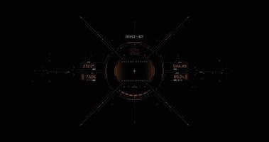 Target HUD for the game screen, Futuristic design elements. HUD focus elements. Sci-fi design. FUI collection, Military collimator sight, Vector HUD set