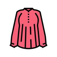 blouse fabric woman wear color icon vector illustration