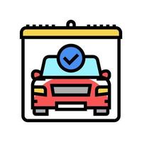 drivers day of test color icon vector illustration