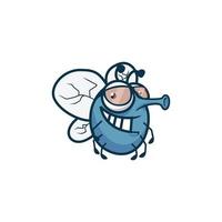 Fly Character Mascot concept design vector