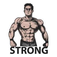 strong man vector