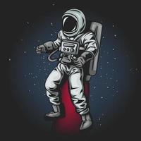 astronaut in space vector