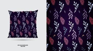 Unique Fabric textile pattern design template vector. Simple Fabric Painting Designs For Pillow Covers vector