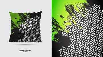 Futuristic Fabric textile pattern design template vector. Beautiful Fabric Painting Designs For Pillow Covers vector