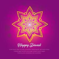 fantastic happy diwali festival design background vector