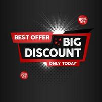 Modern Best Offer Big Discount design icon vector. Best Big offer sale promotion design vector