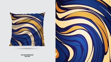 Modern and Abstract Fabric textile pattern design template vector. Futuristic Fabric Painting Designs For Pillow Covers vector
