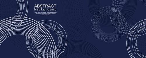 Abstract digital technology background with circle ring vector