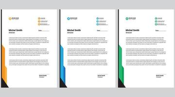 Professional creative letterhead template design for your business vector