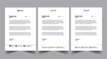 Creative letterhead template design vector