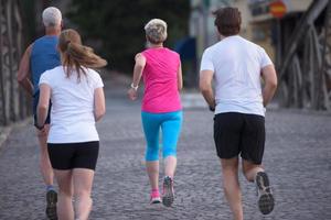 people group jogging photo