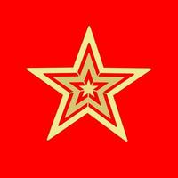 vector de icono de estrella. diseña muchas estrellas en una imagen. pictograma del sitio web, aplicación móvil. ilustración del logotipo sobre un fondo rojo.