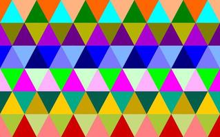 Vector seamless colorful geometry triangle pattern. Colorful patterns are suitable for printing on various materials.