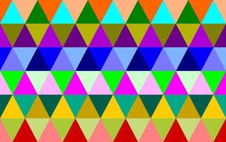 Vector seamless colorful geometry triangle pattern. Colorful patterns are suitable for printing on various materials.