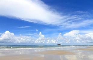 beach and beautiful tropical sea photo