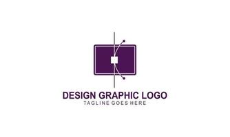 Graphic designer and web design studio tool logo vector