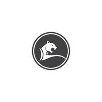 Puma icon vector illustration design template.