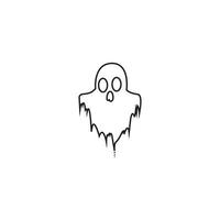 Ghost icon vector illustration design template.