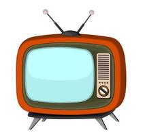 Vector isolated illustration of retro television.