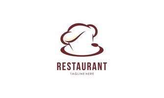 Restaurant logo design template vector