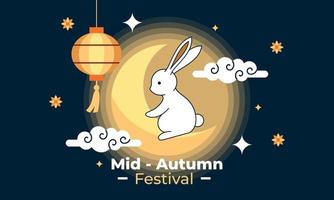 Mid autumn festival celebration illustration vector