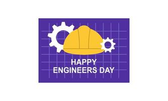 ingeniería y construcción ilustrada. feliz dia del ingeniero vector