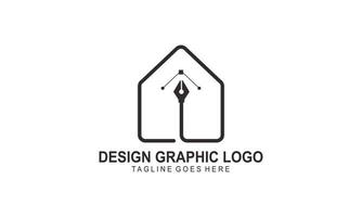 Graphic designer and web design studio tool logo vector