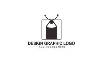 Graphic designer and web design studio tool logo vector