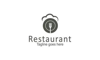 Restaurant logo design template vector