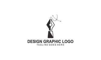 Graphic designer and web design studio tool logo vector