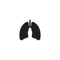 diseño de plantilla de ilustración de vector de icono de pulmones