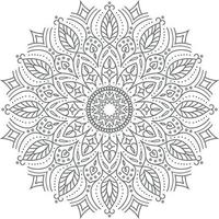 Floral decorative mandala design. vector