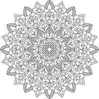 Ornamental mandala design. vector