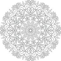 Floral mandala design. vector