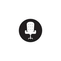 office armchair icon. vector