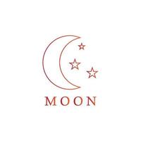 MoonStar  icon vector illustration design template.