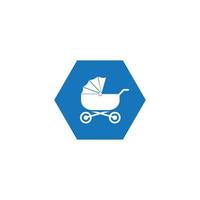 stroller icon vector illustration template design