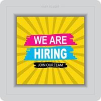 we are hiring banner. we are hiring vector free download. best we are hiring posts.