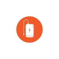 power bank icon. vector