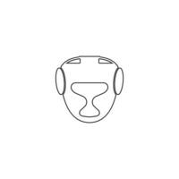 boxing helmet icon vector