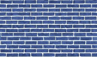 Blue brick wall texture block vector background