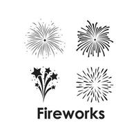 Fireworks icon. vector illustration template design.