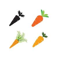 icono de zanahoria. diseño de plantilla de ilustración vectorial vector