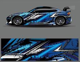 Car wrap decal graphics. Abstract eagle stripe  grunge racing and sport background for racing livery or daily use car vinyl sticker vector