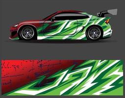 Graphic abstract stripe racing background designs for vehicle  rally  race  adventure and car racing livery vector