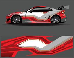 Graphic abstract stripe racing background designs for vehicle  rally  race  adventure and car racing livery vector